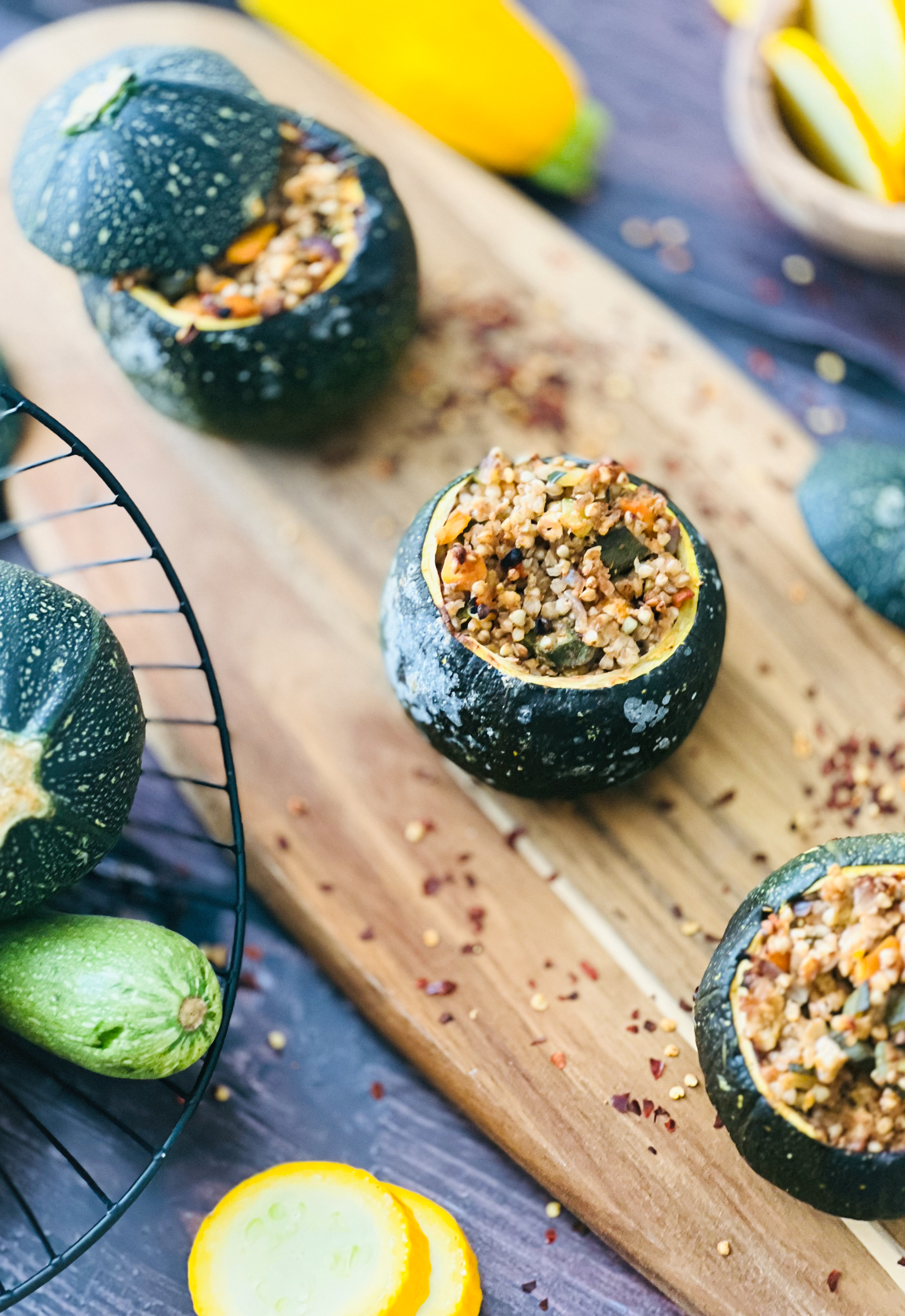 Summer Stuffed  Courgettes